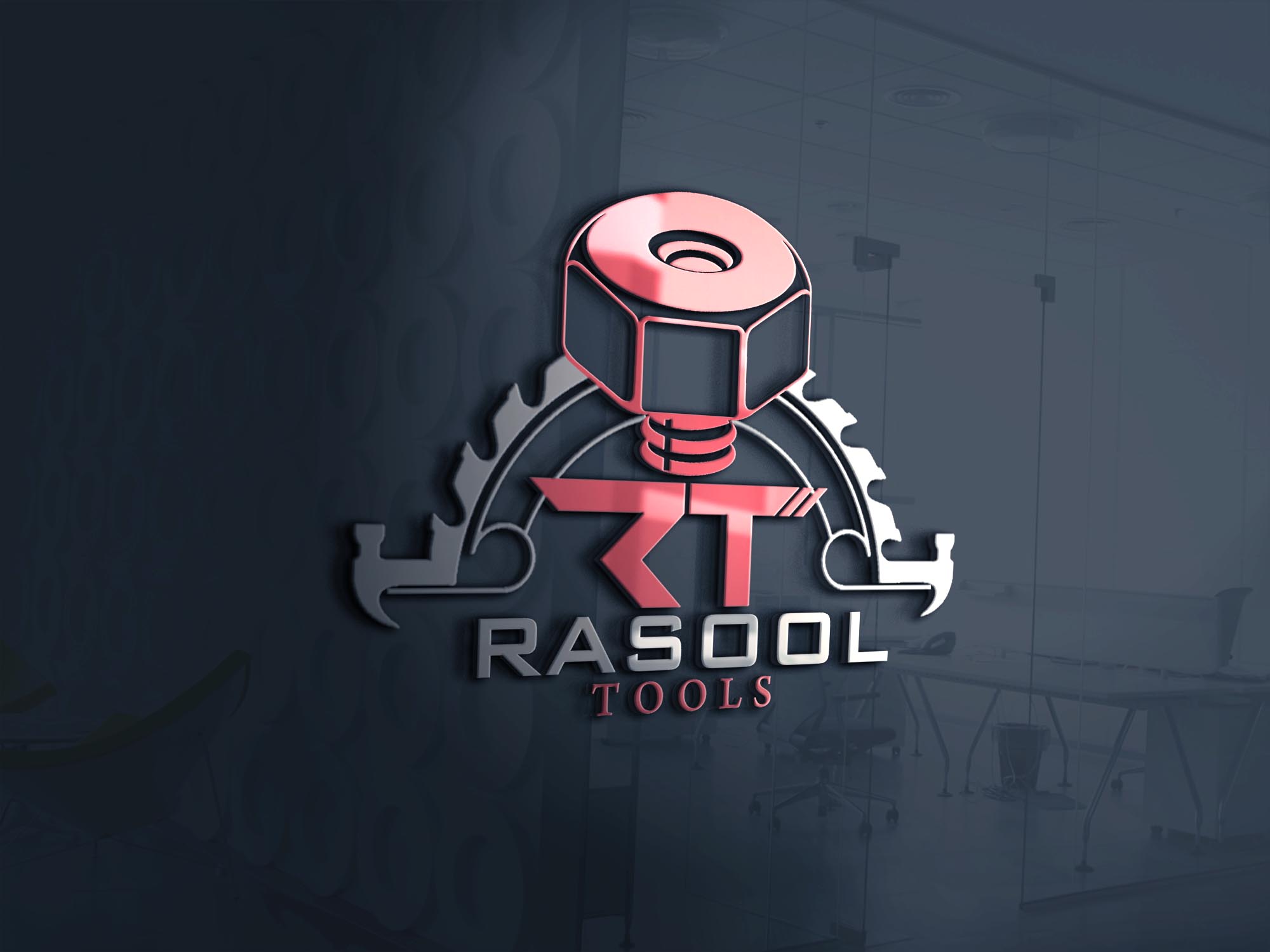 طراحی لوگو مشتری عزیز ابزارالات رسول