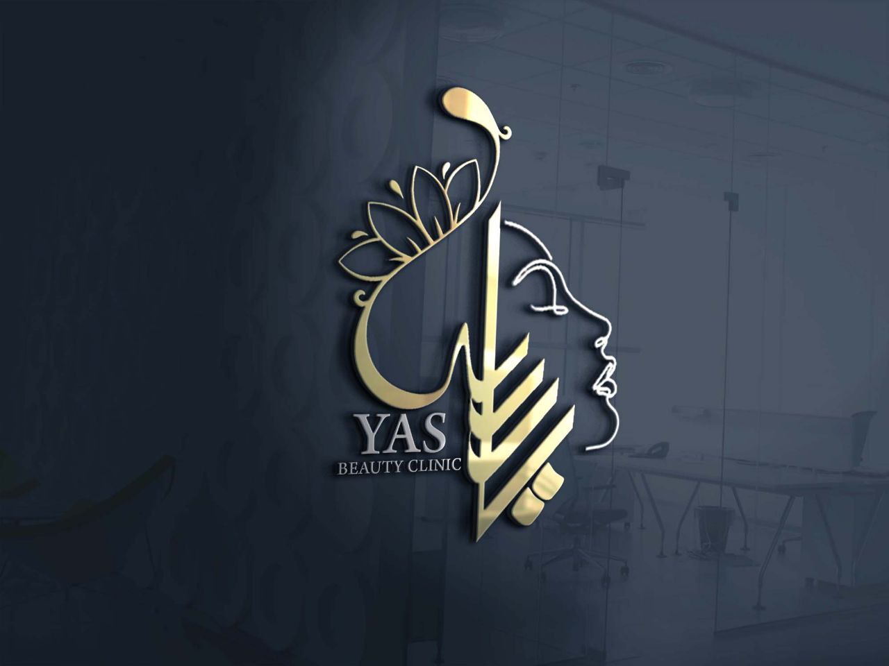 طراحی لوگو کلینیک زیبایی یاس